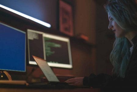 These-Everyday-Objects-Can-Lead-to-Identity-Theft-scaled.jpg Free Side View of a Woman Using a Laptop Stock Photo