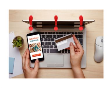 holiday shopping on computer